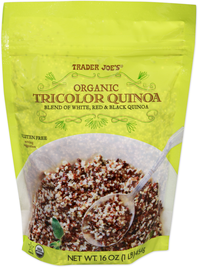 Trader Joe's organic tricolor quinoa package
