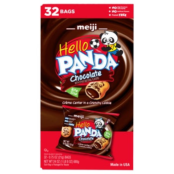 Meiji Hello Panda cookies for lunchboxes and snacking
