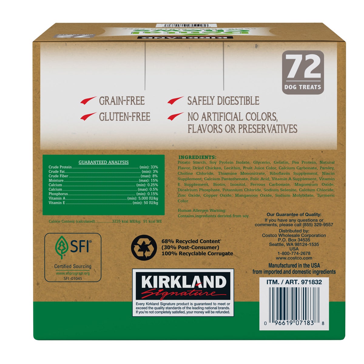 Kirkland Signature grain-free pet dental chews