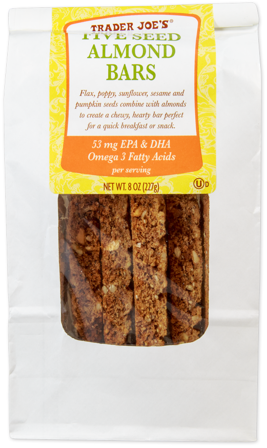 Trader Joe's Five Seed Almond Bars snack bar