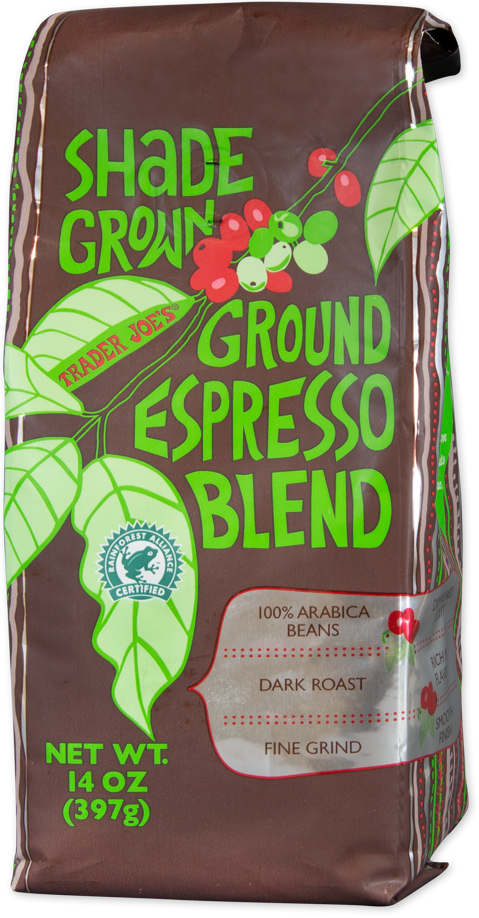 Trader Joe's Shade Grown Espresso Blend coffee