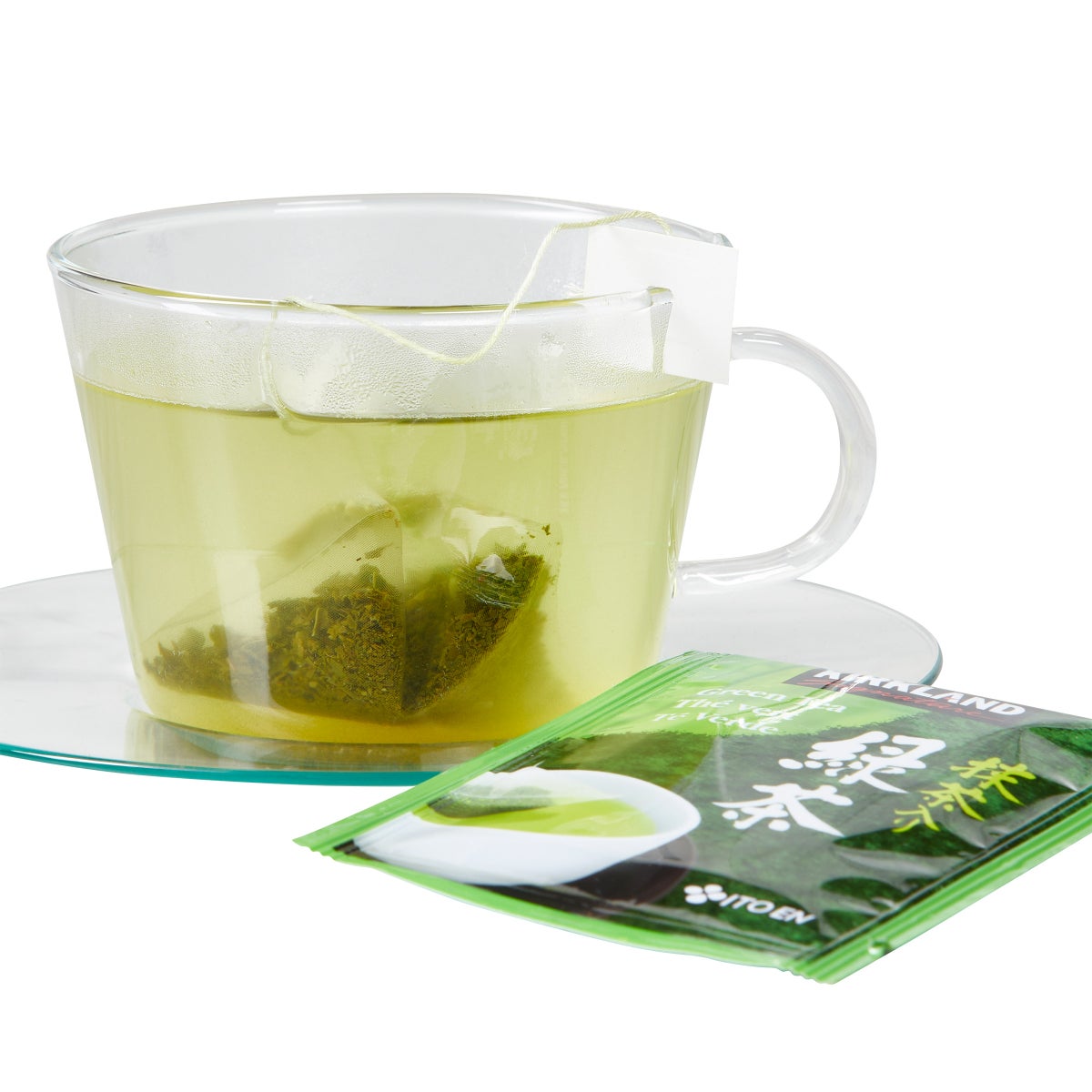 Kirkland Signature tea bags close-up packaging