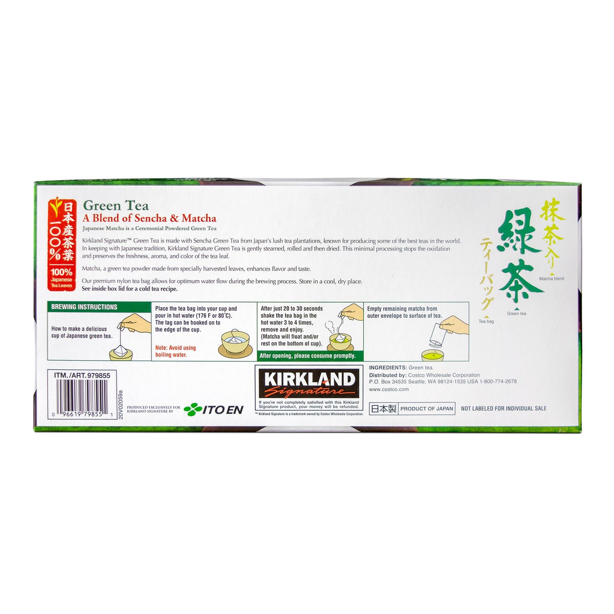 Kirkland Signature tea bags for hot brewing