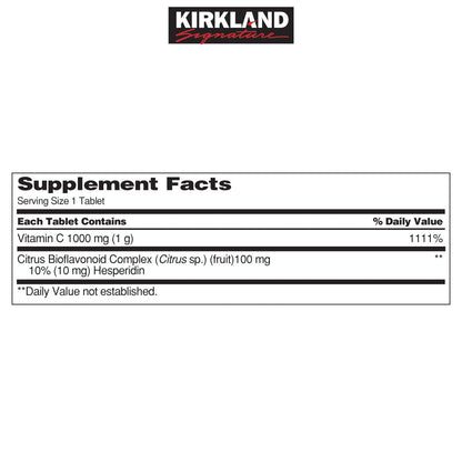 Kirkland Signature Vitamin C supplement tablets 500 count