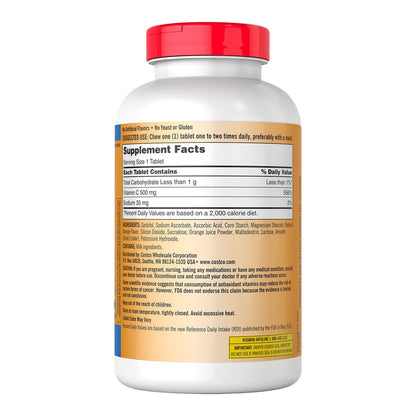 500-count Kirkland Signature chewable vitamin C supplement
