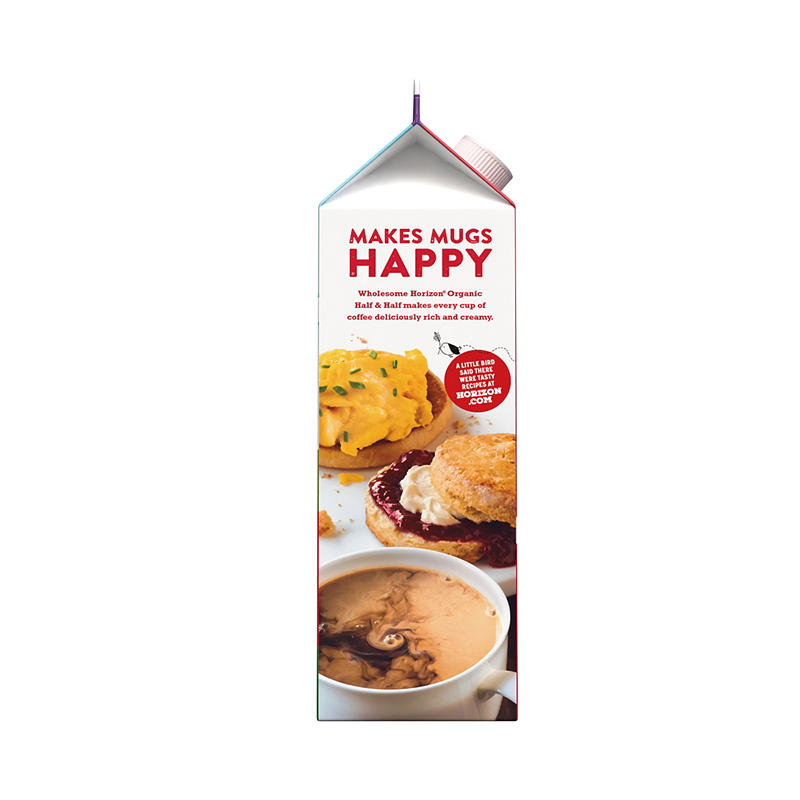 Creamy Horizon Organic dairy creamer carton