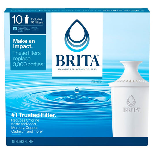 Brita replacement water filters 10-pack