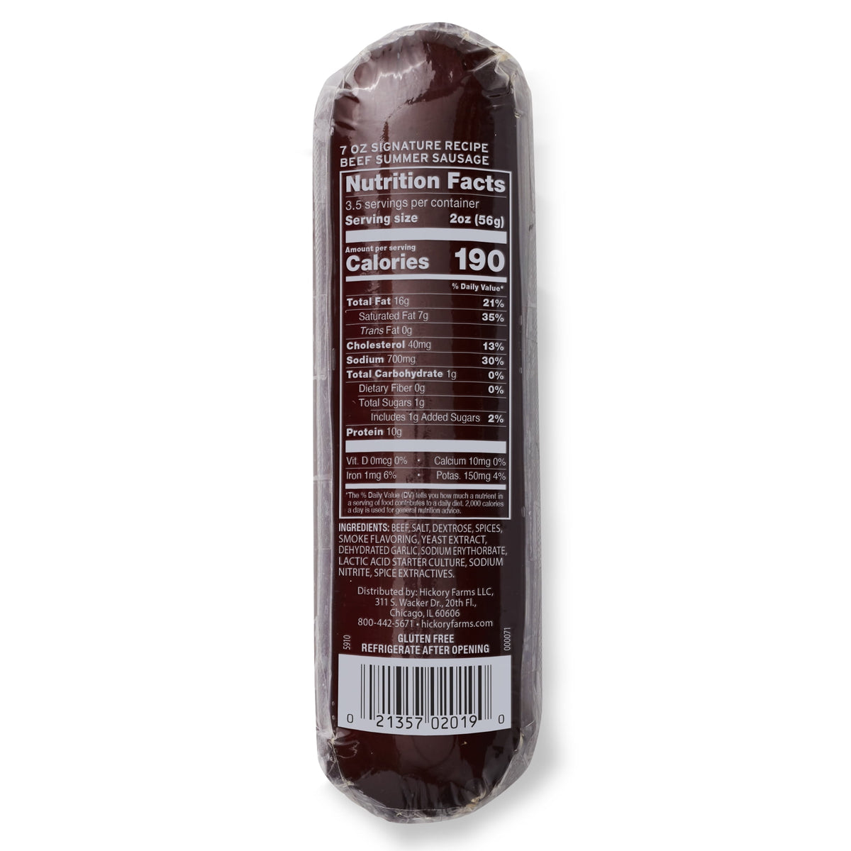 Hickory Farms gourmet beef summer sausage