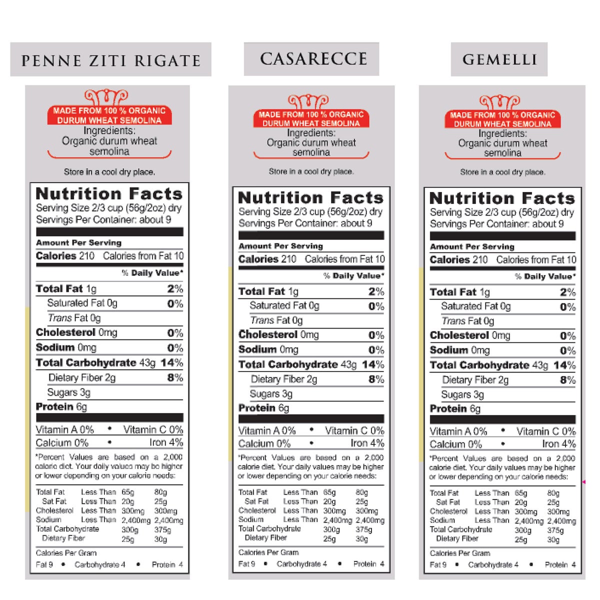 Garofalo 17.6 oz organic pasta made in Italy
