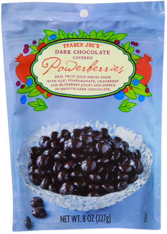 Dark chocolate covered powerberries