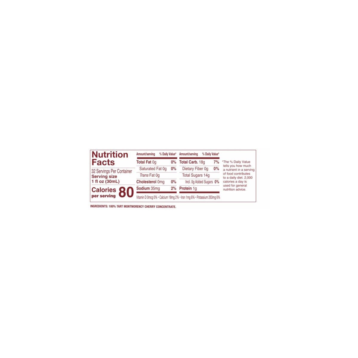 Cherry Bay Orchards no sugar added cherry concentrate