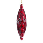 Holiday Time snowflake ornament with a rich red finish