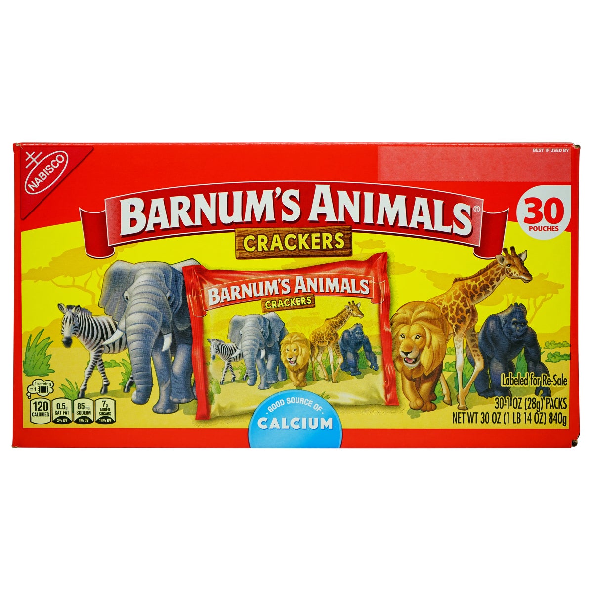 Nabisco BARNUM'S Animal Crackers 30-count box