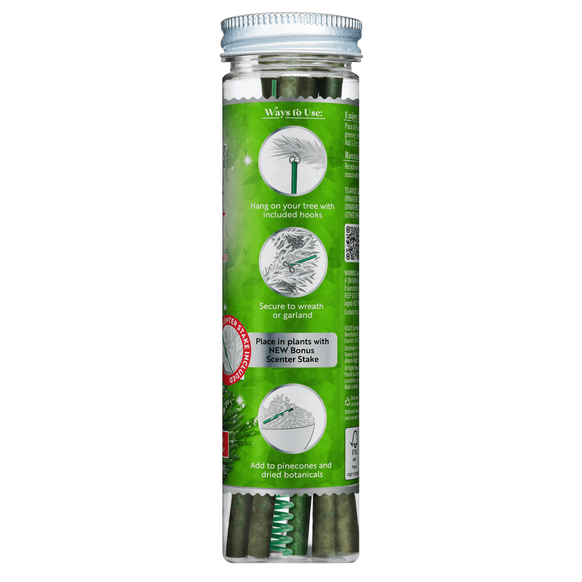 White Winter Fir evergreen fragrance sticks by Scentsicles