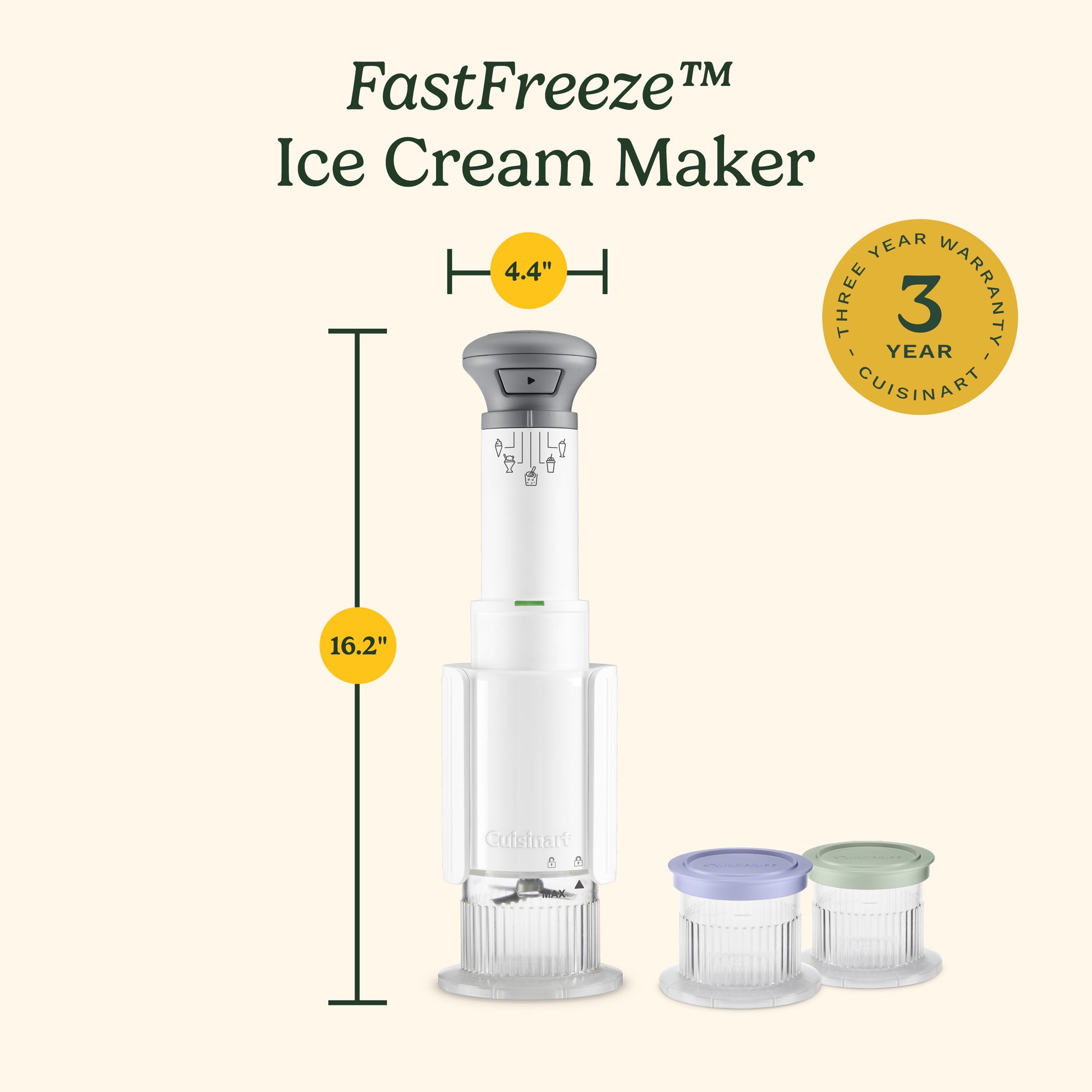 Cuisinart FastFreeze frozen dessert maker packaging view