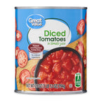 Great Value 28 oz diced tomatoes in tomato juice