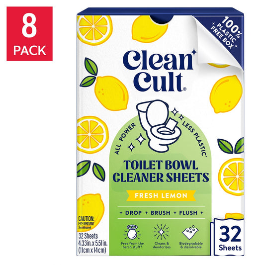 Cleancult Fresh Lemon toilet bowl cleaner sheets 256 count