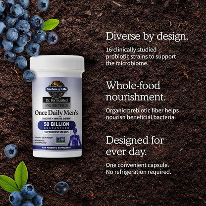 Garden of Life probiotic with prebiotic fiber blend