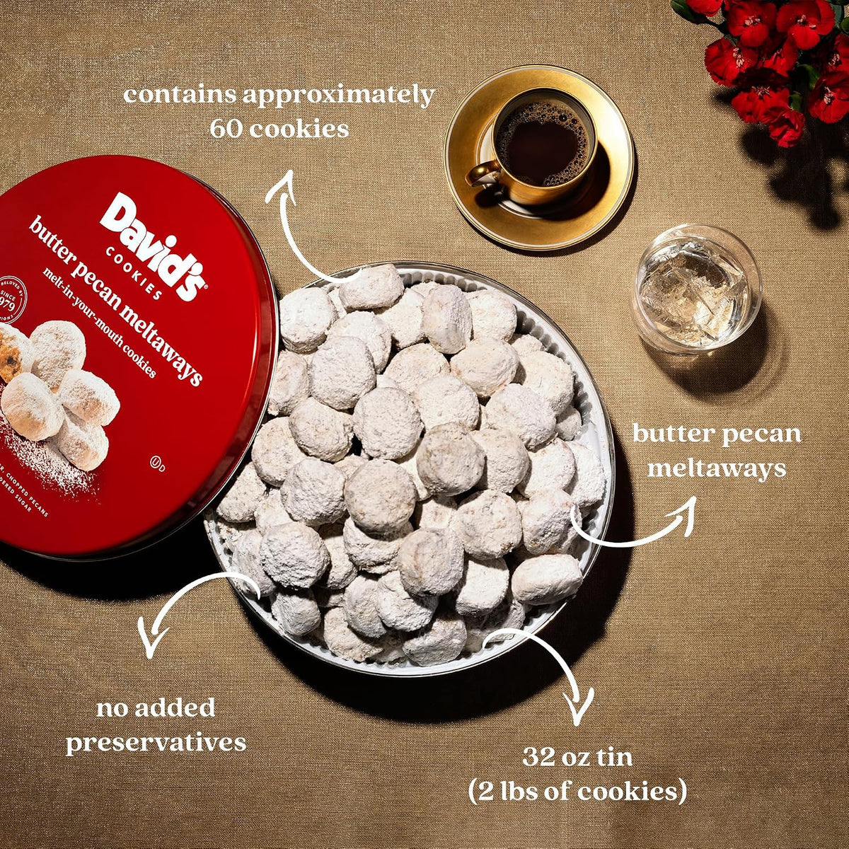 Premium pecan cookies for gifting and sharing