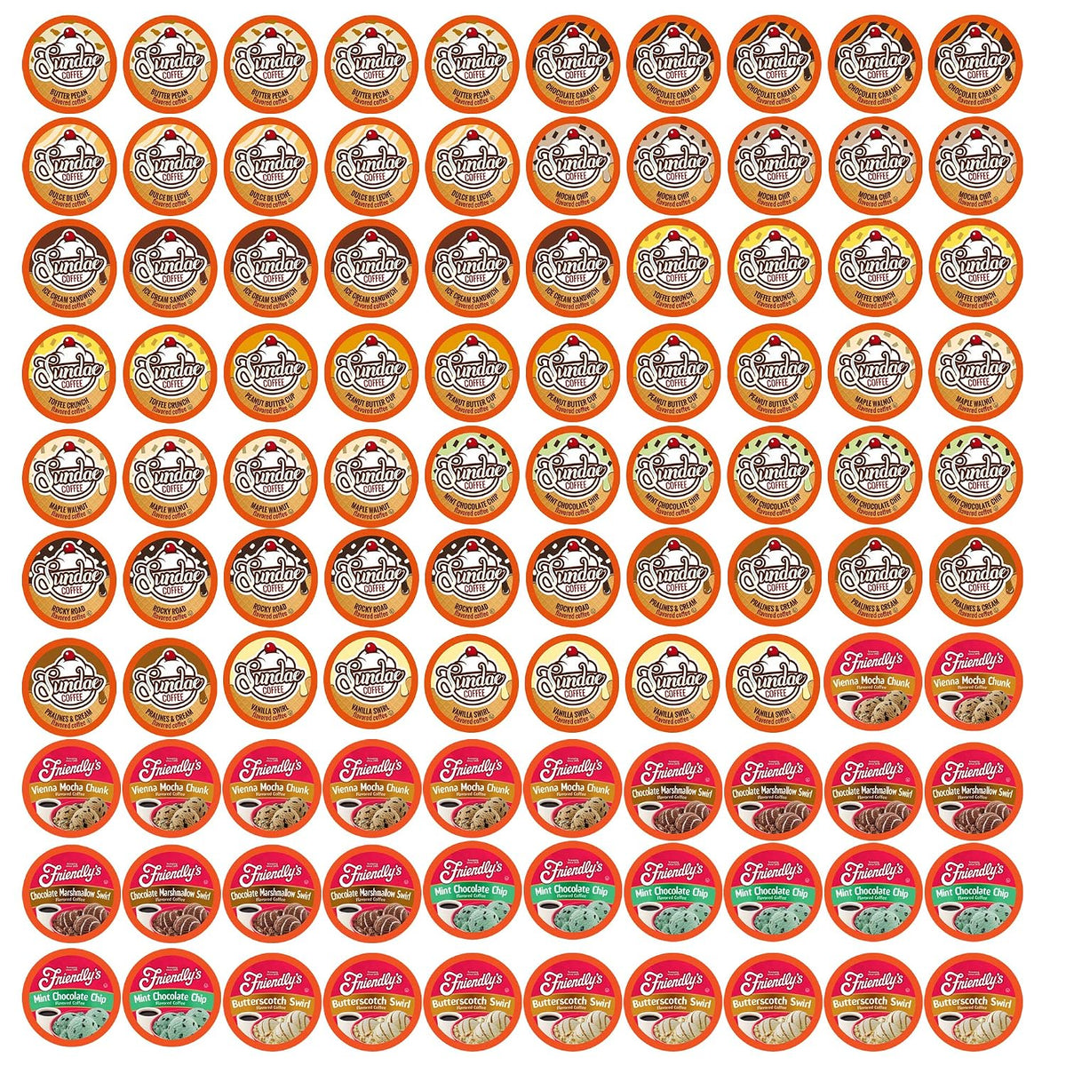 Two Rivers Coffee 100-count variety coffee pod pack