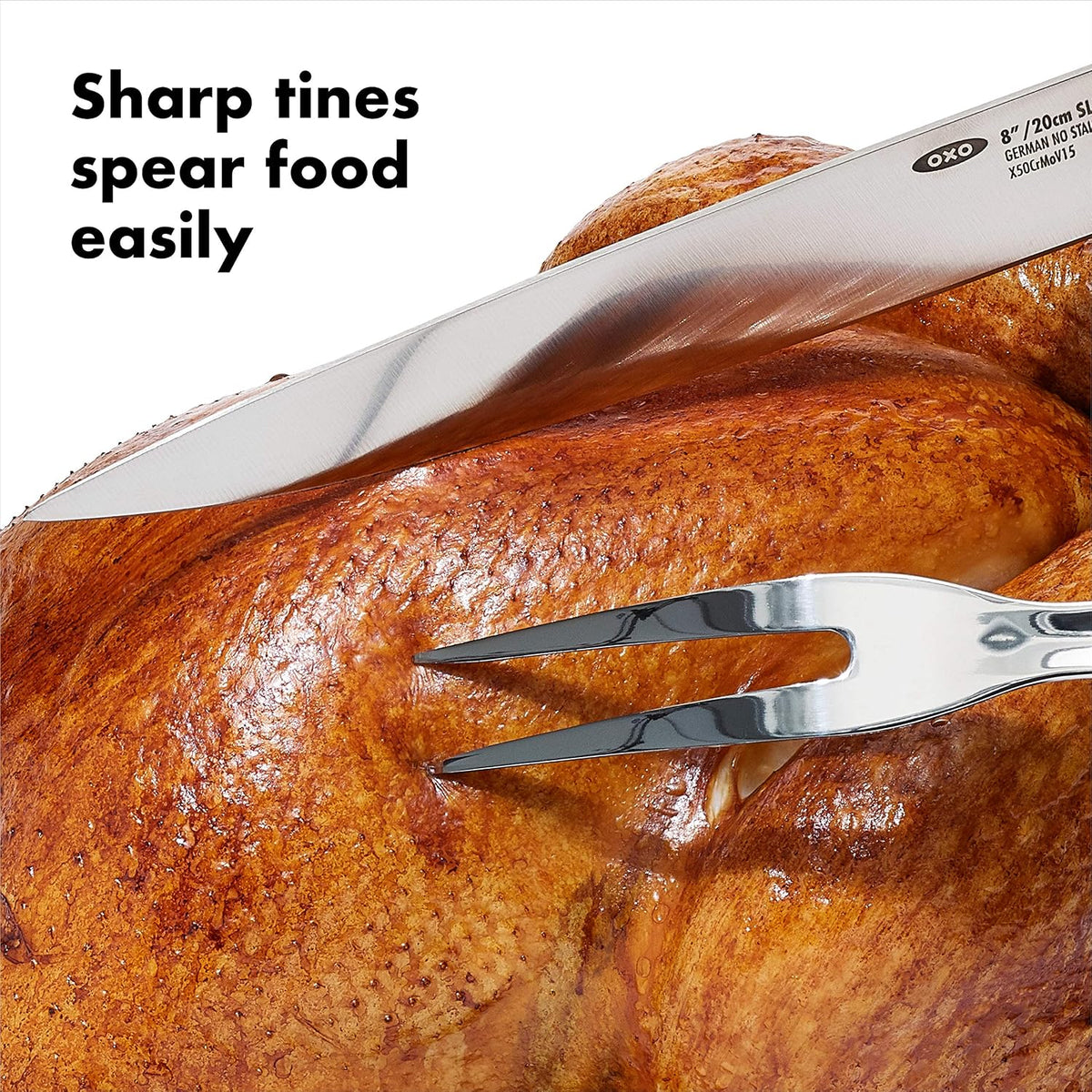 OXO carving fork for roast beef and turkey