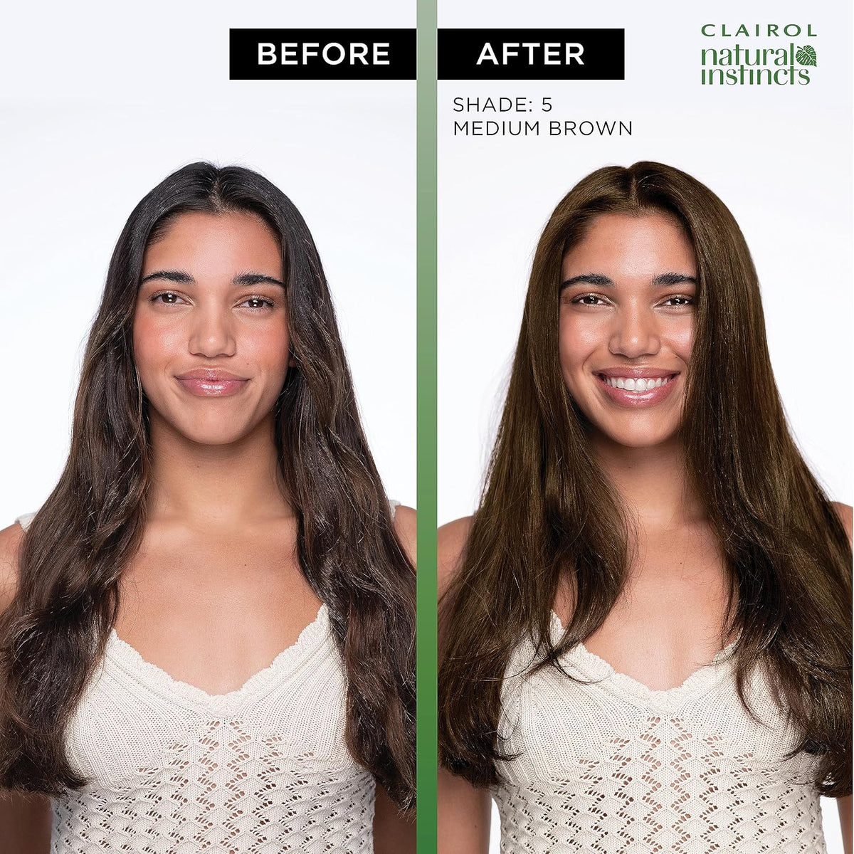Clairol Natural Instincts glossy auburn hair color