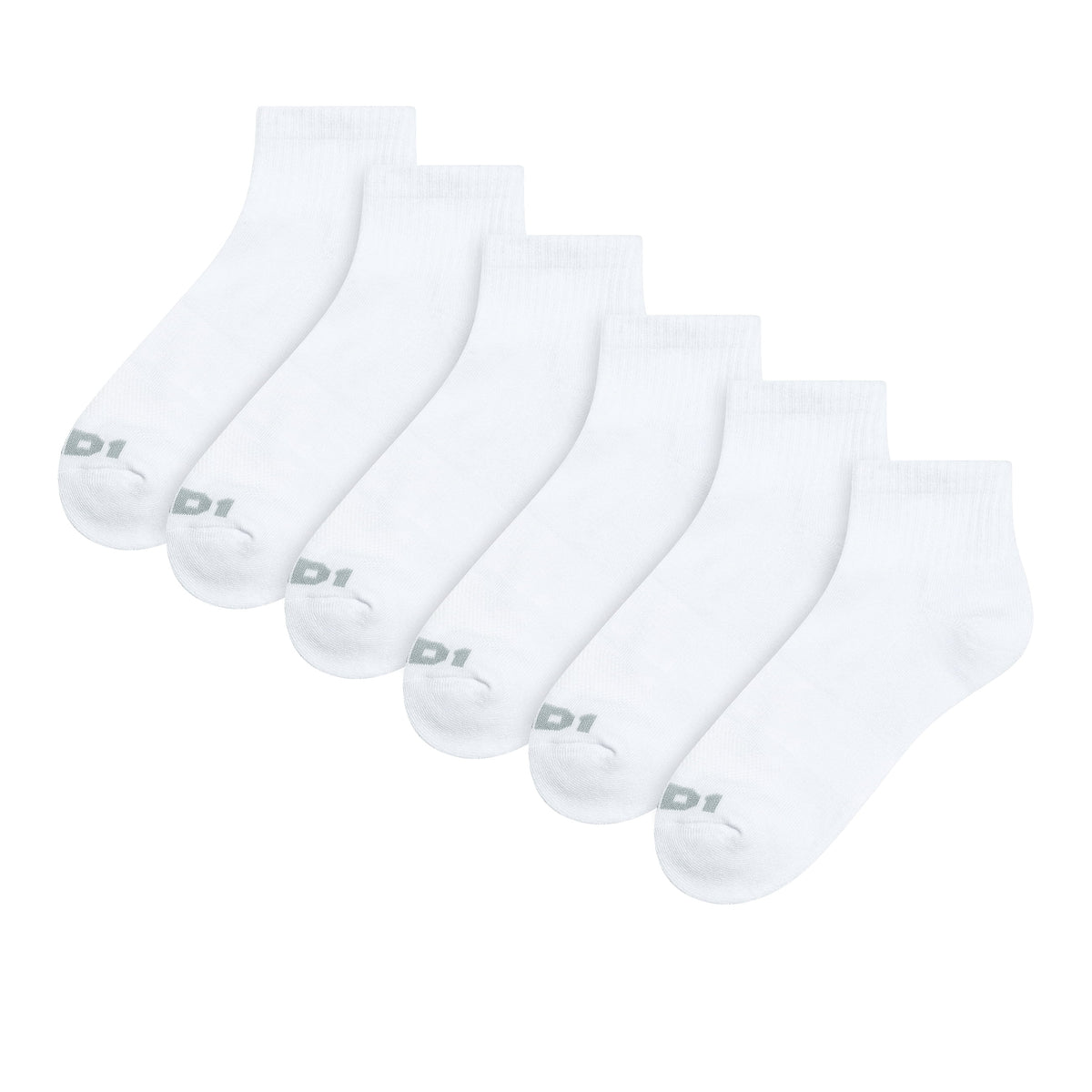 AND1 men's performance cushion ankle socks, 6-pack