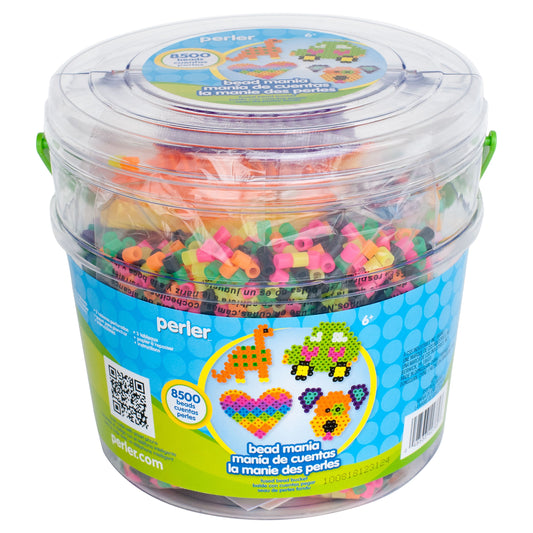 Perler Bead Mania large bead bucket