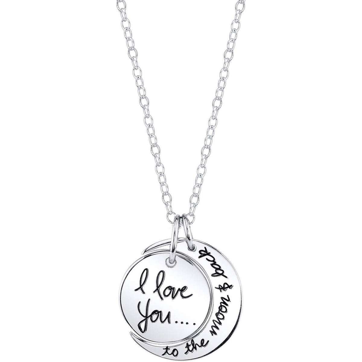Believe by Brilliance women's sterling silver pendant necklace