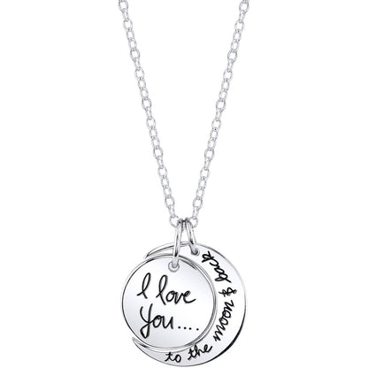Believe by Brilliance women's sterling silver pendant necklace