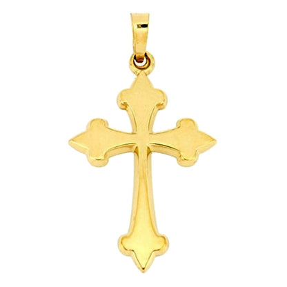 Brilliance Fine Jewelry 14 kt yellow gold cross pendant necklace