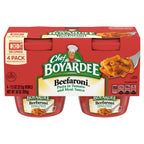 Chef Boyardee Beefaroni microwavable meal four-count pack