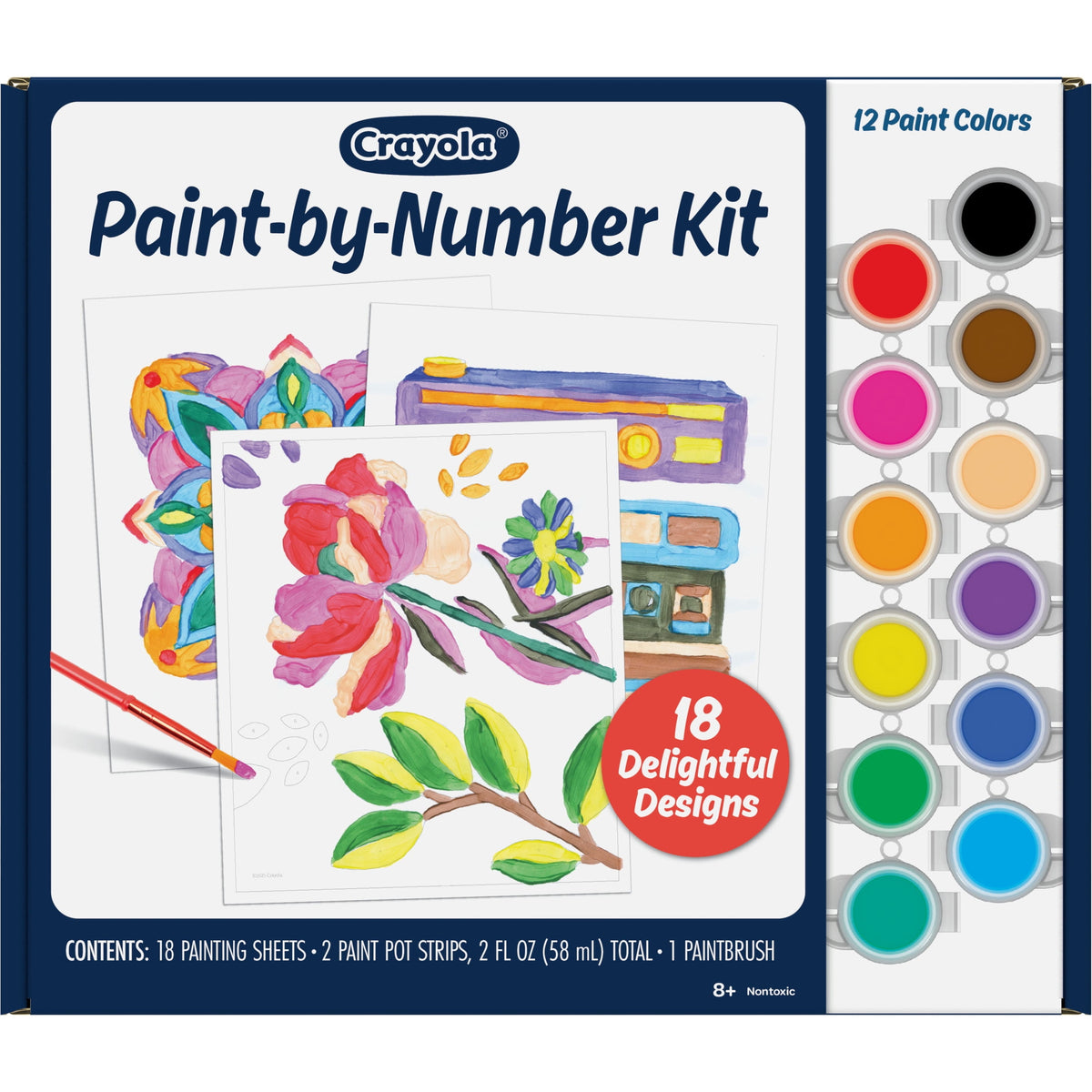 Crayola paint by number kit for ages 8 and up