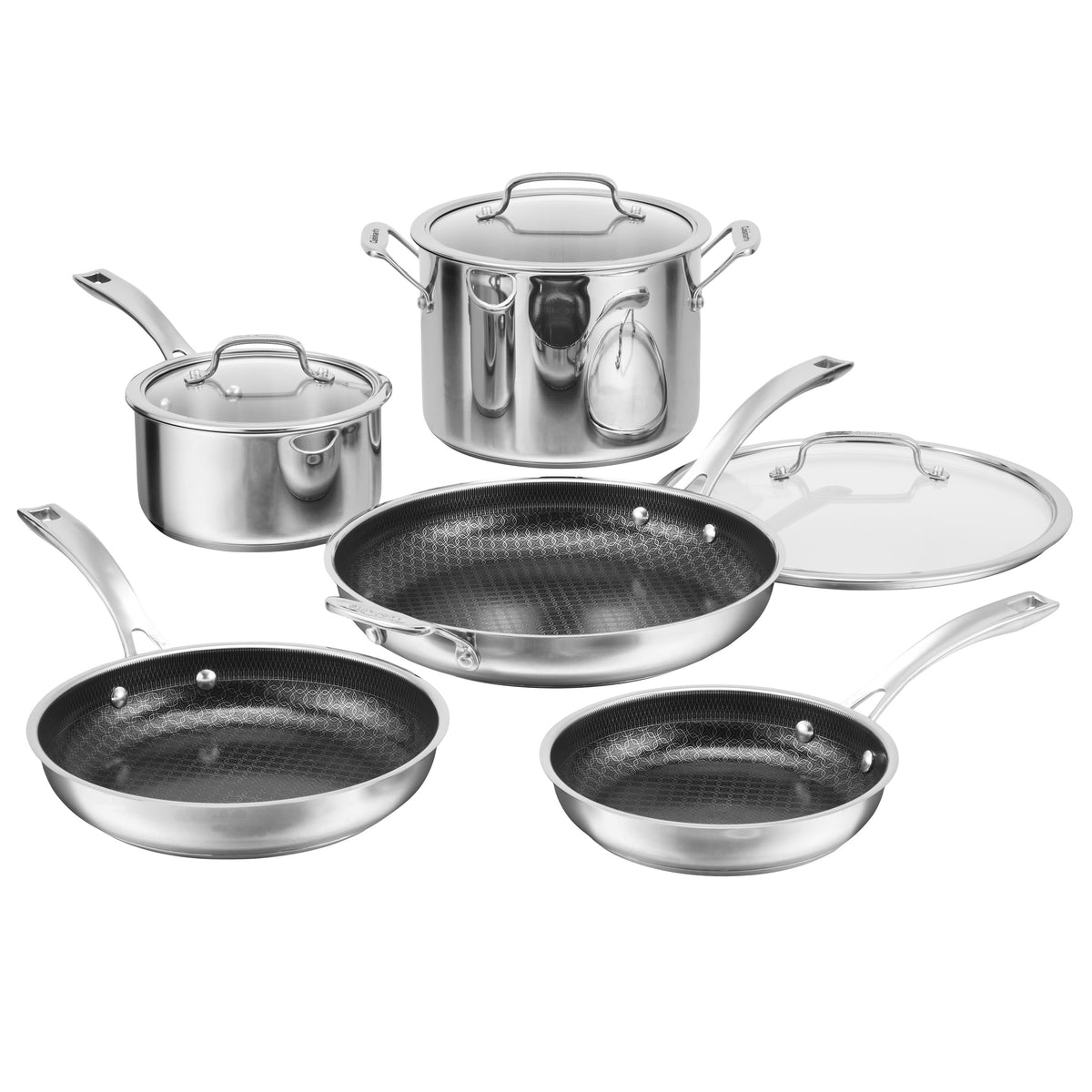 Cuisinart FusionPlus 8-piece stainless steel cookware set with lids