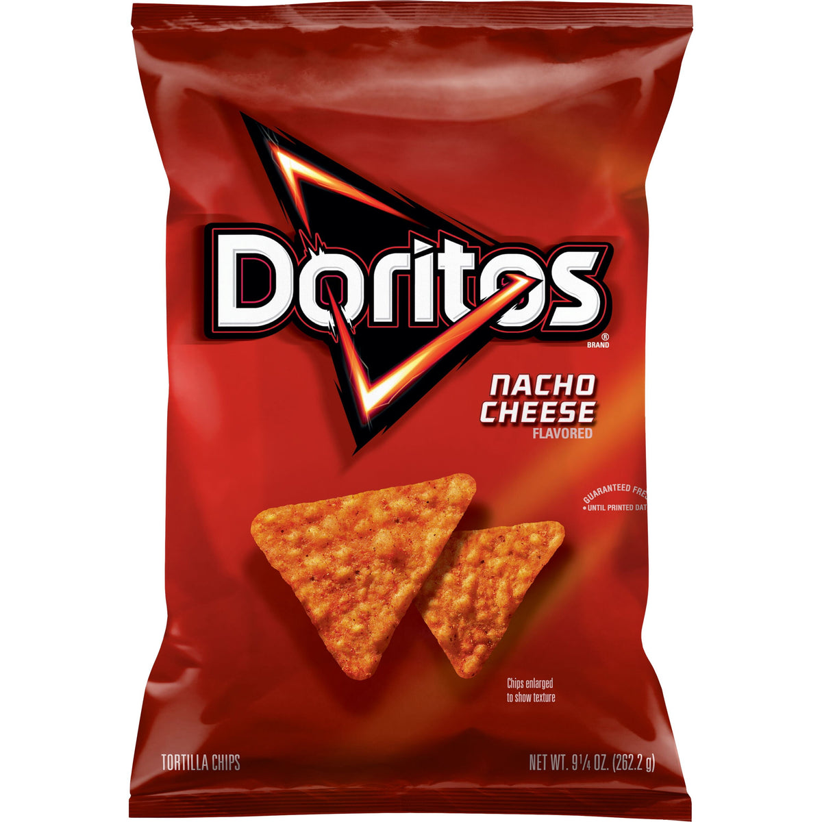 Doritos Nacho Cheese flavored tortilla chips, 9.25 oz bag