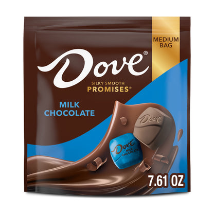 DOVE PROMISES milk chocolate candy in a 7.61 oz bag