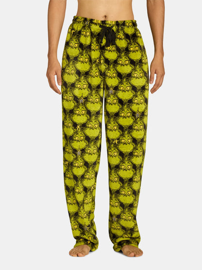 Dr. Seuss men's Grinch Superminky sleep pants
