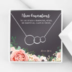 Anavia silver-tone three interlocking circles necklace