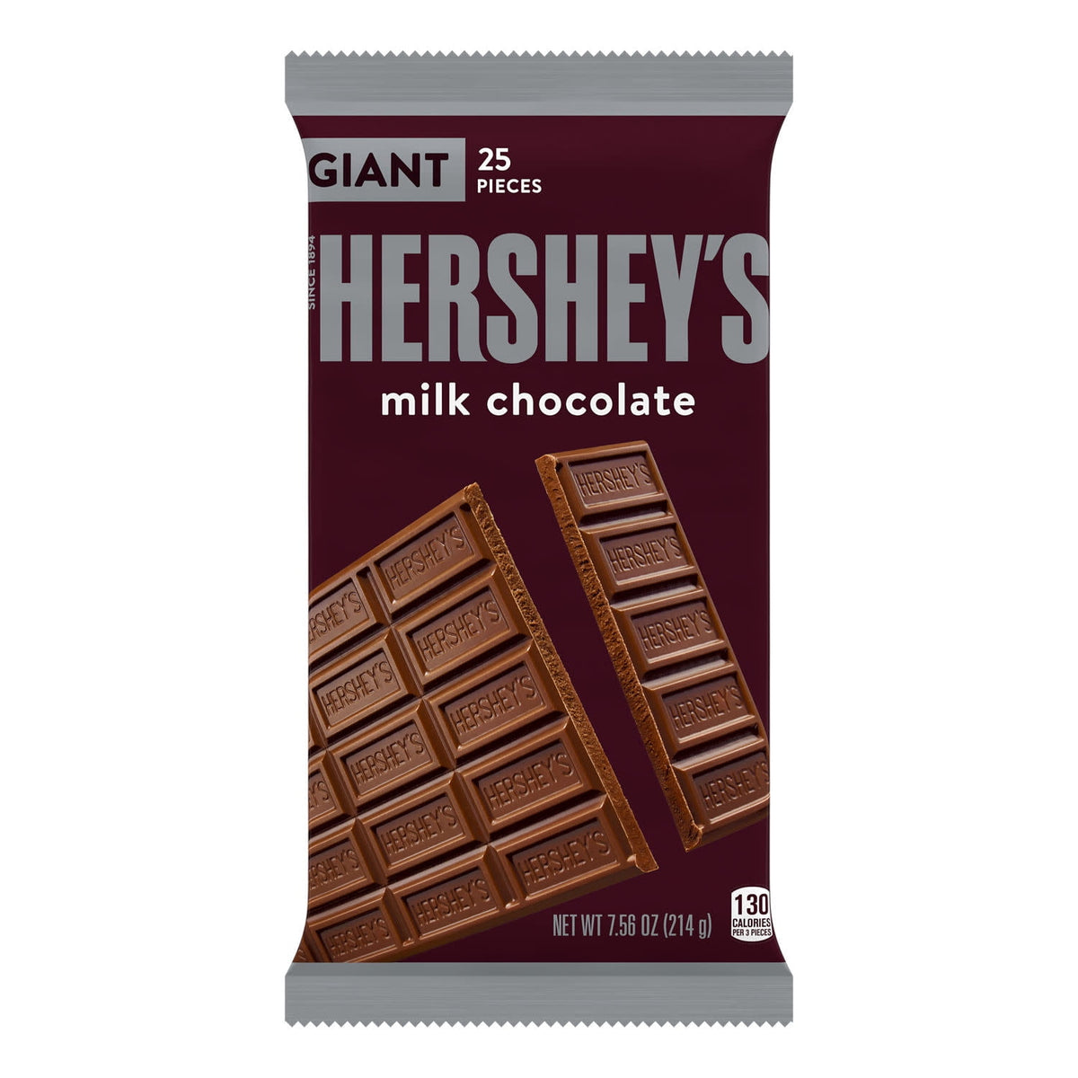 Hershey's giant milk chocolate candy bar, 7.56 oz