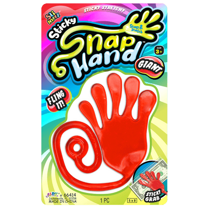 JA-RU Slim-Eez stretchy sticky giant snap hand toy