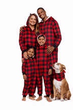 Jolly Jammies men's buffalo plaid pajama union suit
