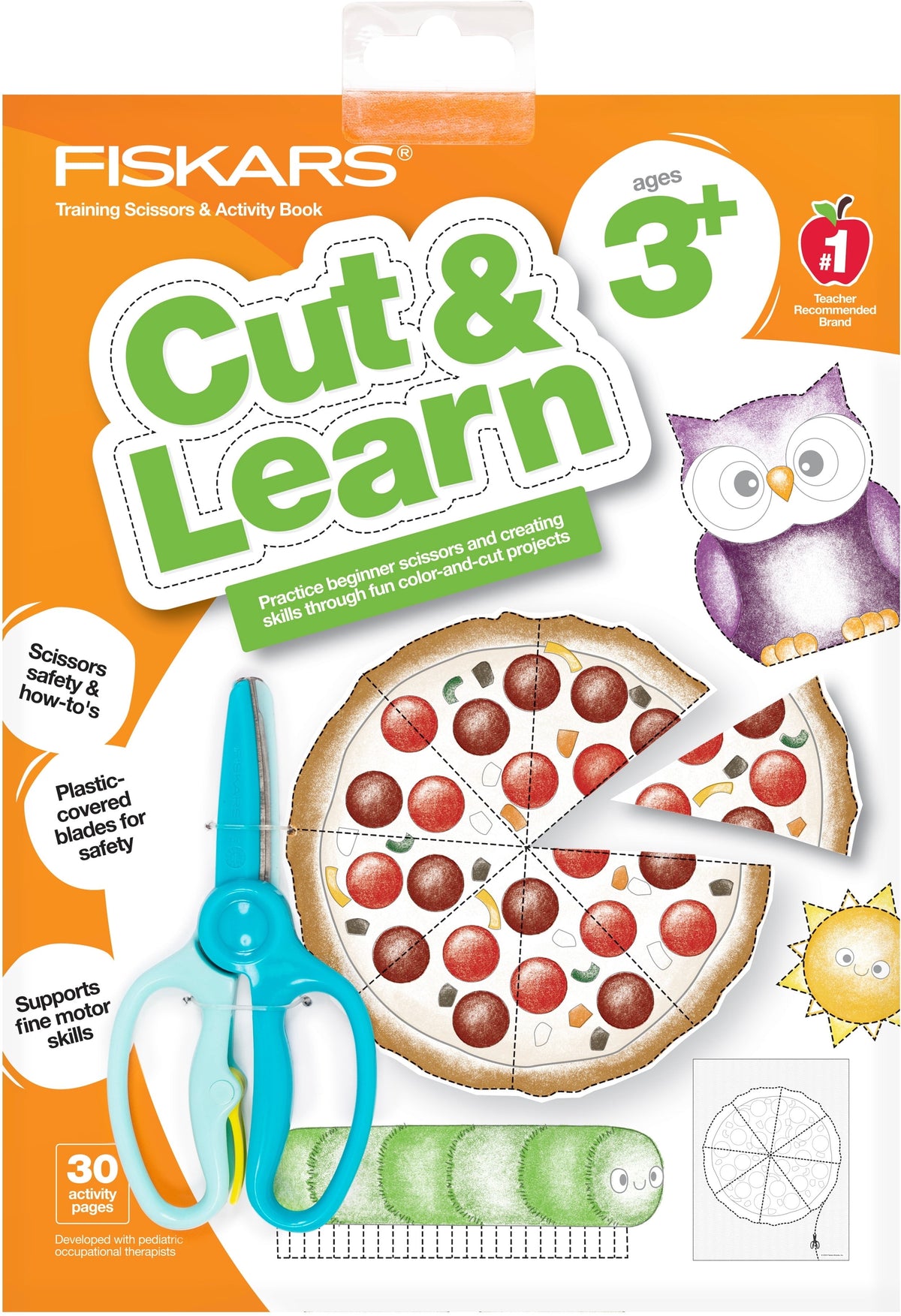 Fiskars training scissors and activity book for ages 3+