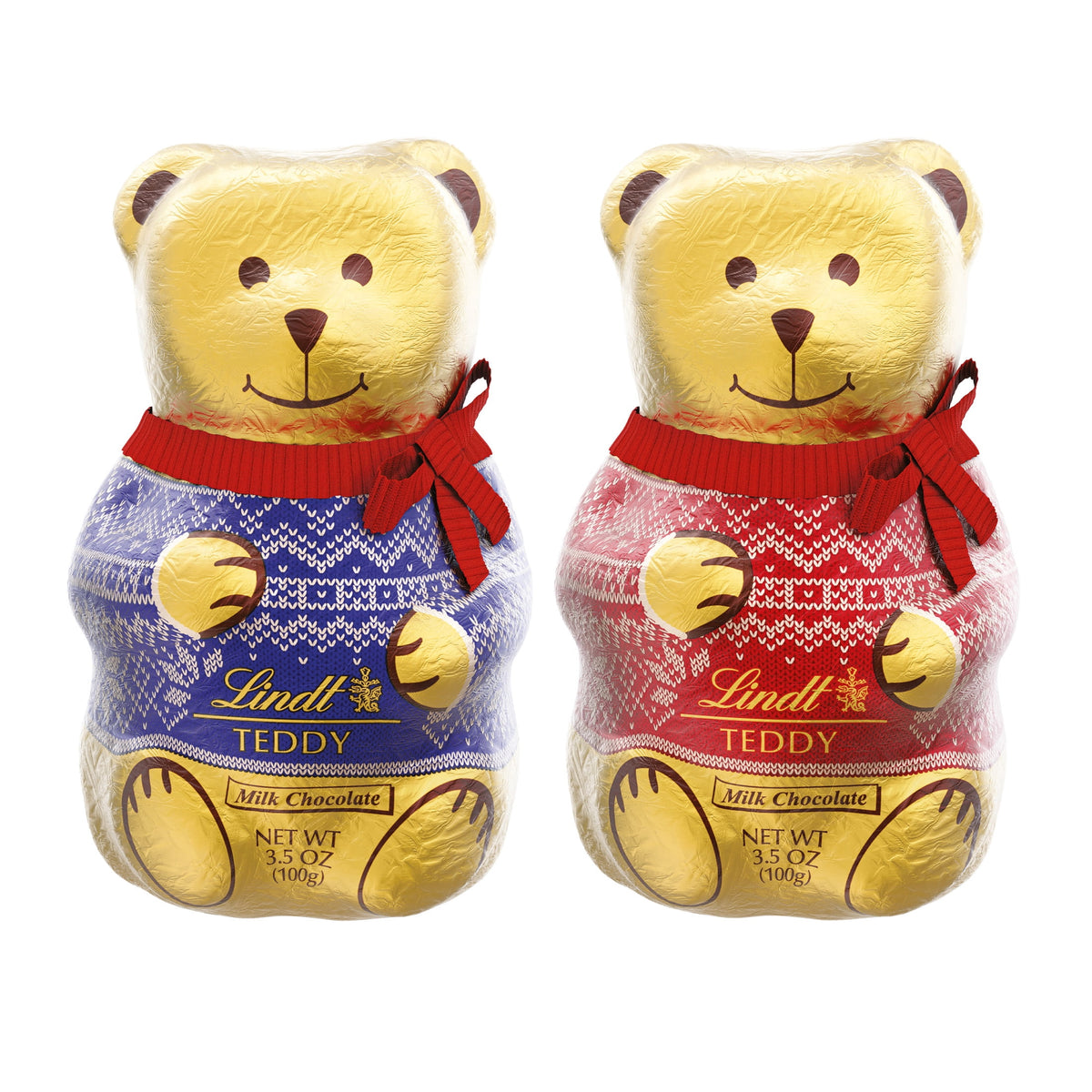 Lindt TEDDY milk chocolate candy, 3.5 oz.