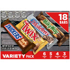 Mars Halloween milk chocolate candy variety pack, 18-count box