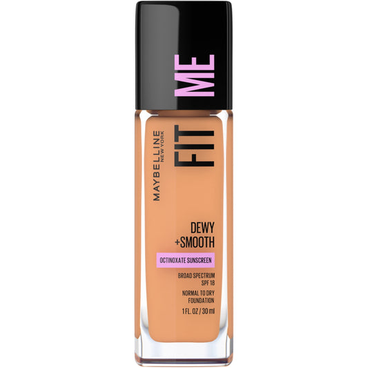 Maybelline Fit Me Dewy and Smooth liquid foundation in 322 Warm Honey