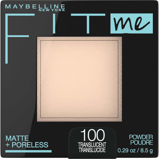 Maybelline Fit Me Matte Poreless pressed powder in Translucent
