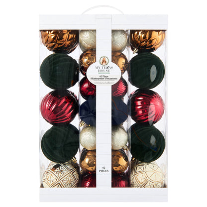 My Texas House 62-count multicolor shatterproof Christmas ornaments