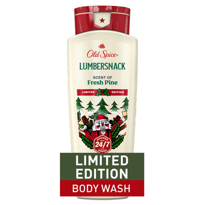 Old Spice Lumbersnack Fresh Pine holiday body wash, 16 fl oz