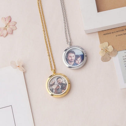 Anavia personalized pet photo locket necklace
