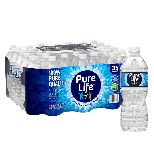 Pure Life purified water, 35-pack of 16.9 fl oz bottles